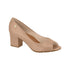 ⚜️Peep Toe Nude Salto Bloco Moleca✅
